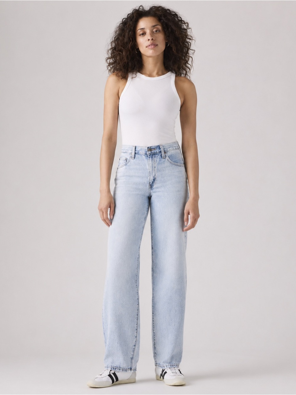 Levi's Baggy Dad Women's Jeans 27x32 "Fan Flare" Light Wash NWT - Picture 4 of 5
